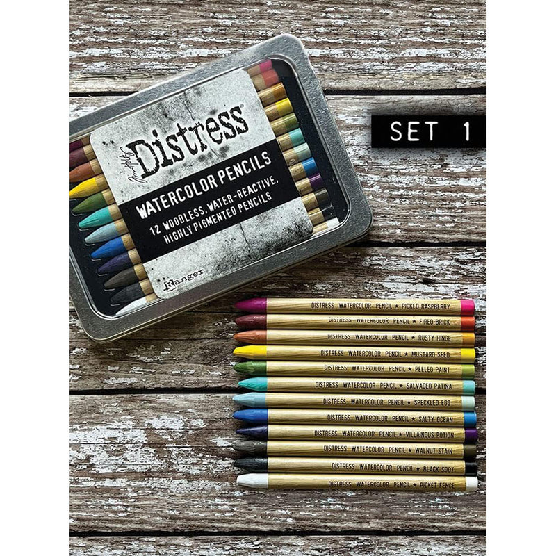 Ranger Tim Holtz Distress Woodless Watercolour Pencils Set 1