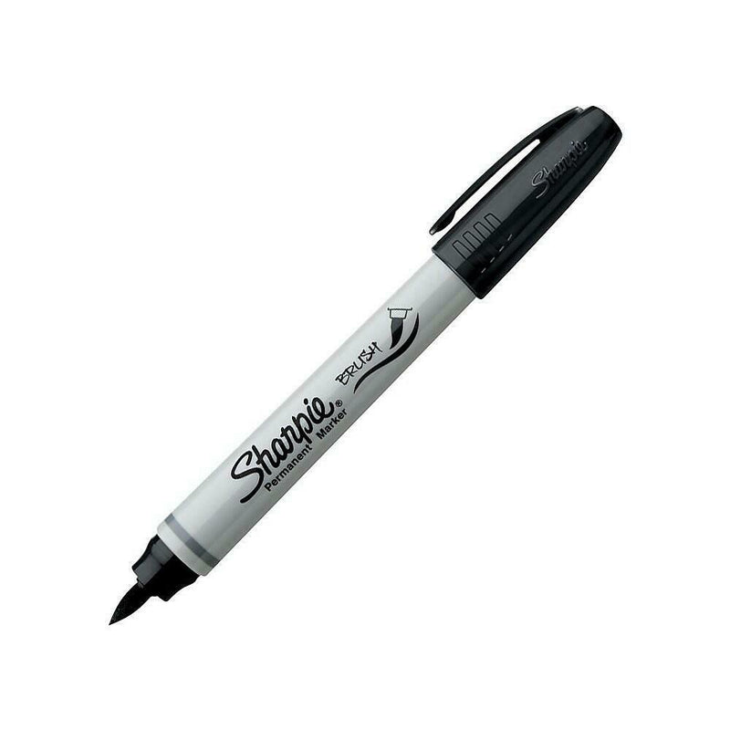 Sharpie 12pk Permanent Brush Tip Markers Pens