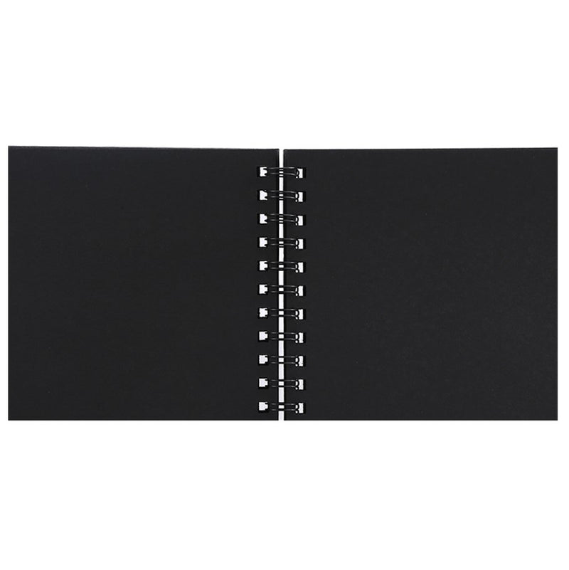 Kraft Collection Blank Double Spiral Scrapbook - Black