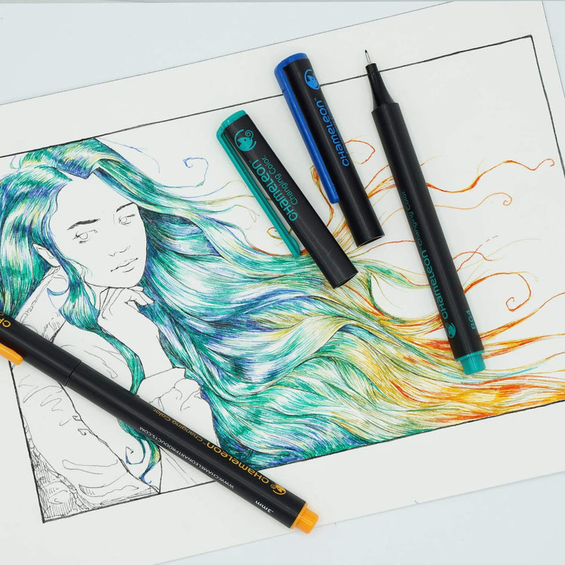 Chameleon Chameleon Colour Blending Fineliner Pens - Cool Colours