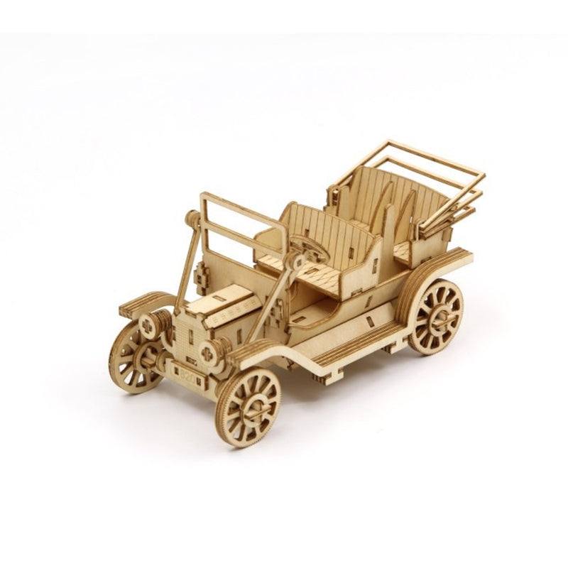 Ki-Gu-Mi Classic Car Iphone Stand 3D Wooden Puzzle DIY Model Building Kit