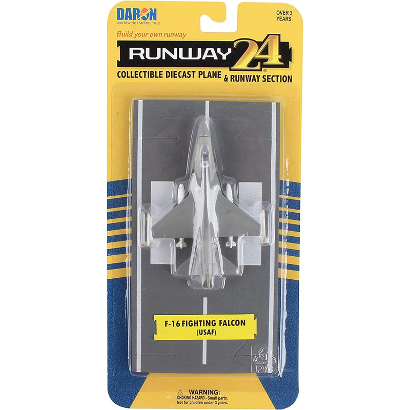 Daron Runway 24 F-16 Military Plane & Runway Section Die Cast 3D Model