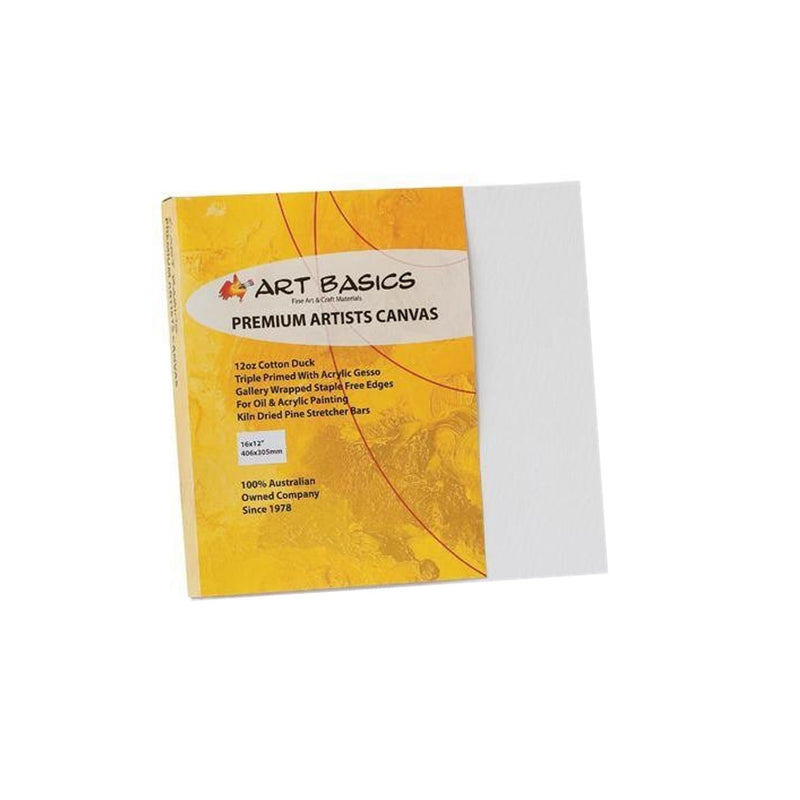 Art Basics Art Basics Premium Stretched Cotton Canvas Triple Primed 6"x6"