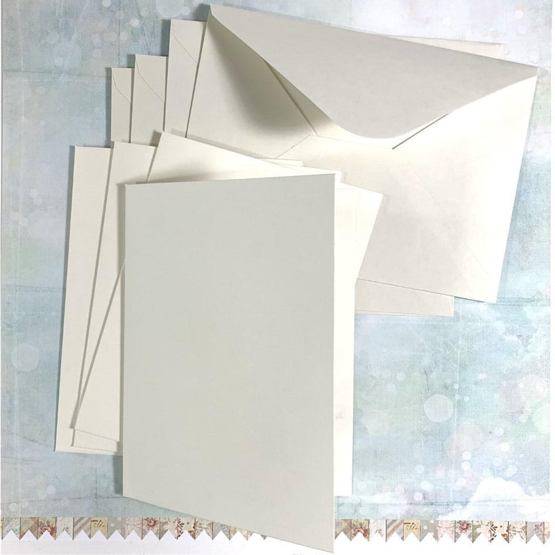 Kraft Collection White Blank Cards & Envelopes 350gsm