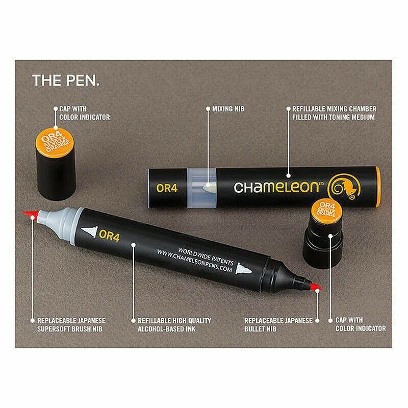 Chameleon Chameleon Colour Tone Markers Complete 52 Pens Set