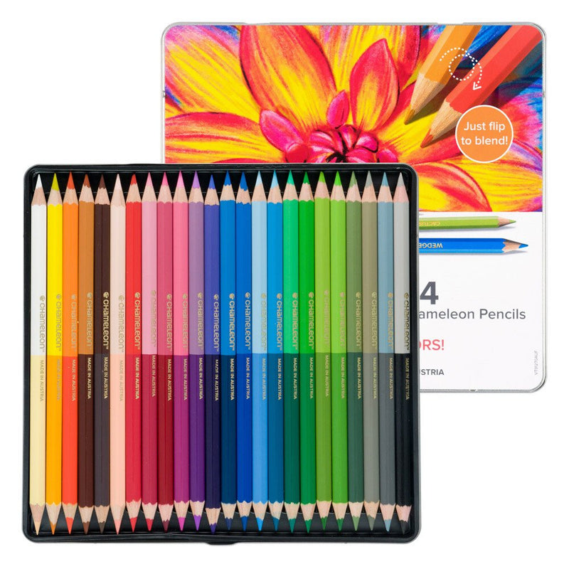 Chameleon Colouring Pencils Tin - 48 Colours!