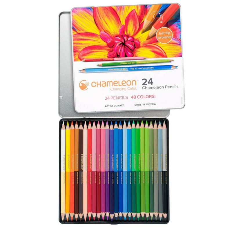 Chameleon Colouring Pencils Tin - 48 Colours!