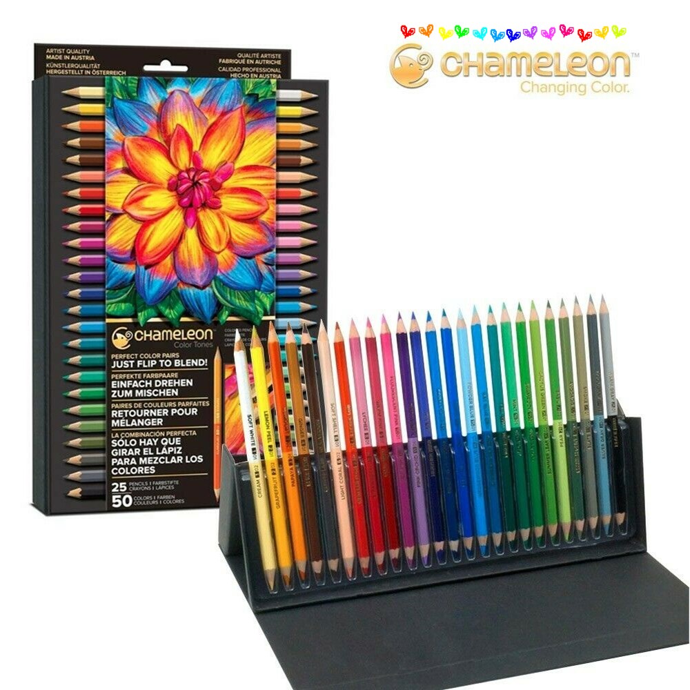 Chameleon Colour Tones Pencils 50 Colours