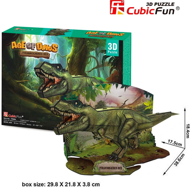 Cubic Fun Kids Dinosaurs T Rex 3D Puzzle Model Building Kit