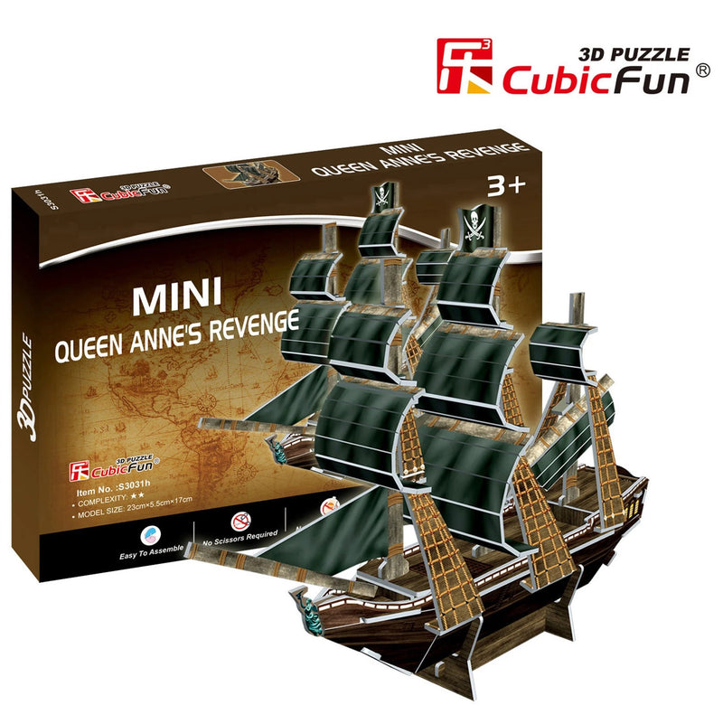 Cubic Fun Queen Anne's Revenge 3D Puzzle Model Building Kit