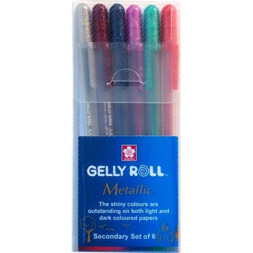Sakura Sakura Gelly Roll Gel Pens Set - Metallic Secondary - 6 pens!