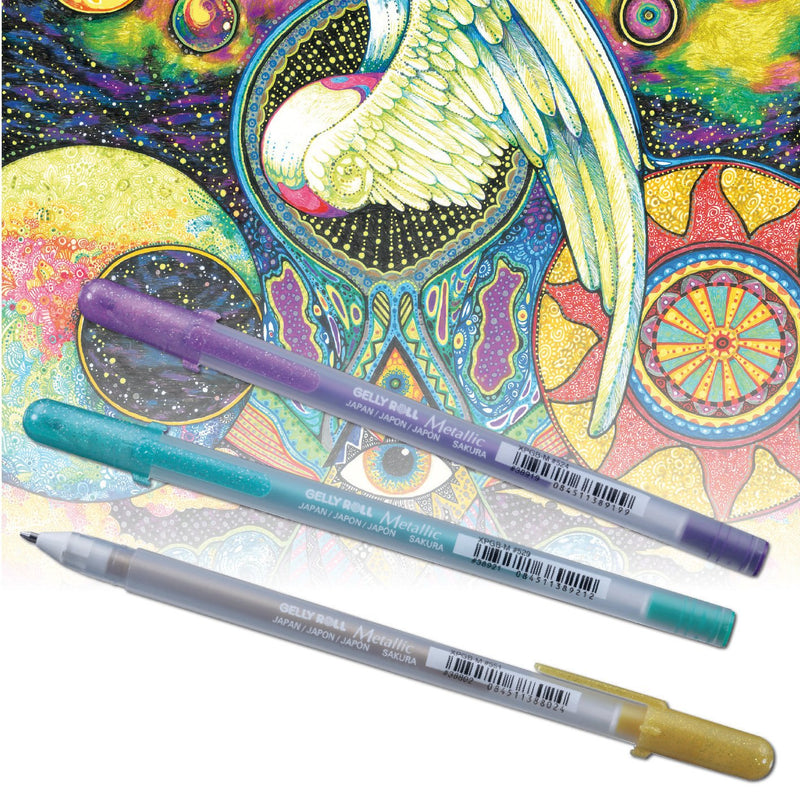Sakura Sakura Gelly Roll Gel Pens Set - Metallic Secondary - 6 pens!