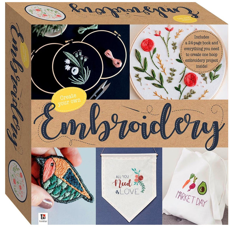 Hinkler Hinkler Create Your Own Embroidery Set Craft Kit