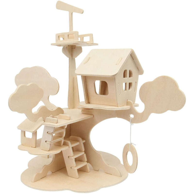 Marabu Marabu Wooden DIY Jigsaw 3D Puzzle - Tree House