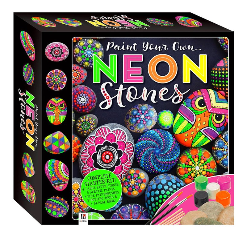 Hinkler Hinkler Paint Your Own Neon Stones Rock Painting