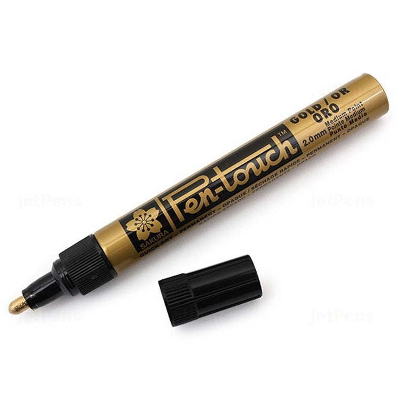 Sakura Sakura Pen Touch Permanent Metallic Paint Marker Gold 2.0mm