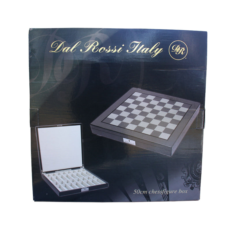 Dal Rossi Dal Rossi Italy Carbon Fibre Finish 50cm Board Chess Set