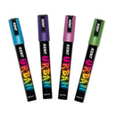 Kent Urban Acrylic Paint Markers – Metallic Pack of 4 (Blue, Purple, Pink, Green)