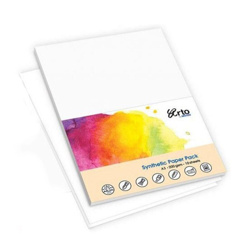 Arto Synthetic Watercolour Paper Pack 200gsm 10 Sheets