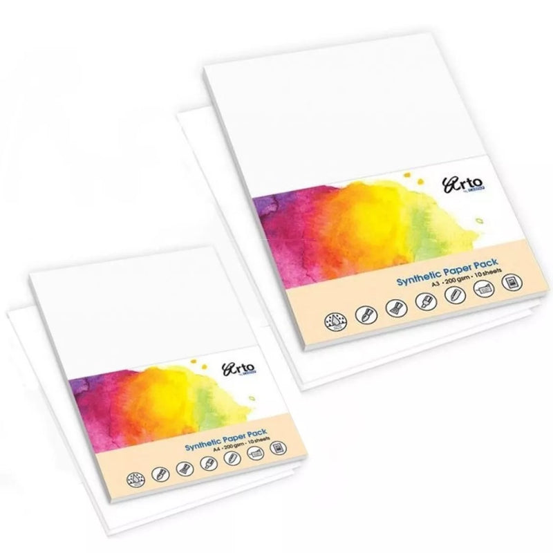Arto Synthetic Watercolour Paper Pack 200gsm 10 Sheets