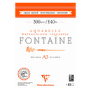 Clairefontaine Fontaine Original White 100% Cotton Paper - 12 Sheets