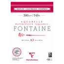 Clairefontaine Fontaine Original White 100% Cotton Paper - 12 Sheets