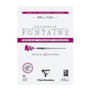 Clairefontaine Fontaine Watercolour Paper - 100% Cotton, 12 Sheets