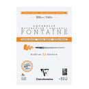 Clairefontaine Fontaine Watercolour Paper - 100% Cotton, 12 Sheets