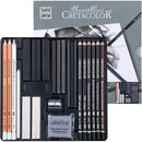 Cretacolor Black & White Professional Sketching Set (25-Piece)