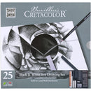 Cretacolor Black & White Professional Sketching Set (25-Piece)