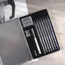 Cretacolor Monolith Woodless Graphite Drawing & Sketching Set (11-Piece Tin)