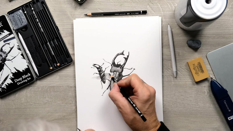 Cretacolor Nero Deep Black Drawing Set (10-Piece)