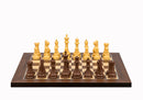 Dal Rossi 40cm Chess Set Palisander Maple Finish Board with Queens Gambit Pieces
