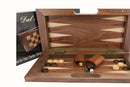 Dal Rossi Italy 3 in 1 Chess Checkers Backgammon Set 40cm Folding Walnut Board
