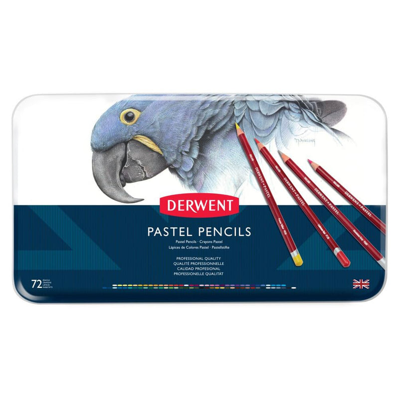 Derwent Artists Pastel Colouring Pencils in Tin Set