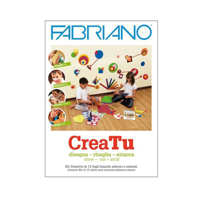 Fabriano CreaTu Make Your Own Stickers Kit - 13 Sheets of A4 Self Adhesive Paper