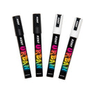Kent Urban Acrylic Paint Markers – Mono Pack (2 Black, 2 White, Reversible Nib)