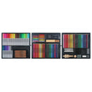 SINOART 140-Piece Deluxe Art Set | Mixed Media Kit with Easel Case