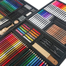 SINOART 140-Piece Deluxe Art Set | Mixed Media Kit with Easel Case