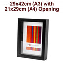 Black Shadow Box Frame 29x42cm – Deep 3D Display