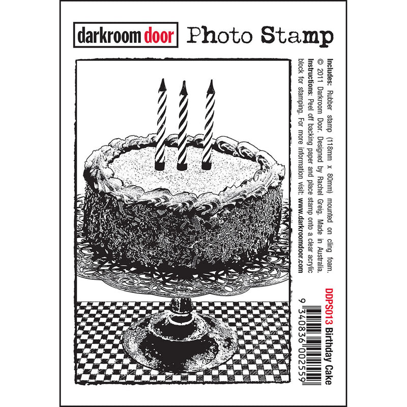 Darkroom Door Photo Stamp: Birthday Cake
