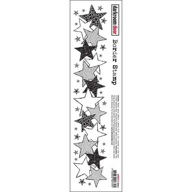 Darkroom Door Large Border Stamp: Stars