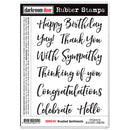 Darkroom Door Rubber Stamps Set: Brushed Sentiments