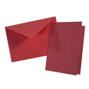 Blank Cards & Envelopes A6 Set – Burgundy (12 Pack)