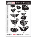 Darkroom Door Rubber Stamps Set: Carved Birds Vol 1