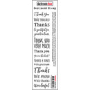 Darkroom Door Rubber Stamps Set Sentiments: Thank You