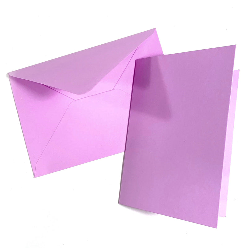 Blank Cards & Envelopes Card Making Set - Lilac