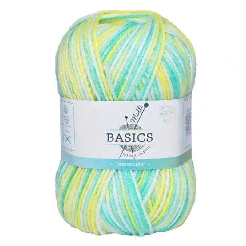 Malli Knitting Super Blend 100g Acrylic Yarn - Lemoncello Mix