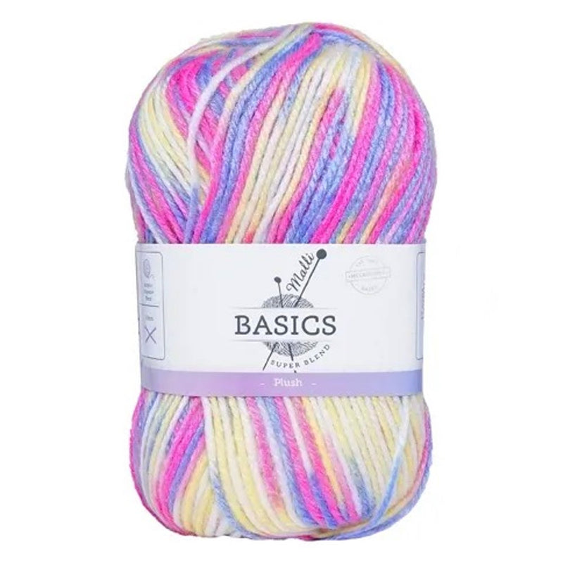Malli Knitting Super Blend 100g Acrylic Yarn - Plush Mix