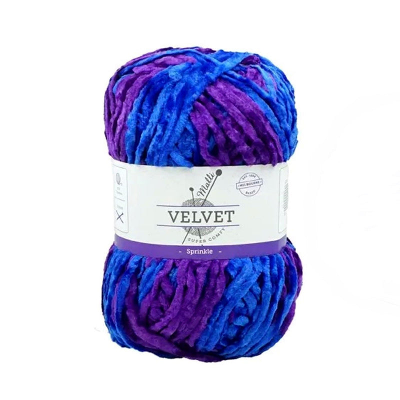 Malli Knitting 100g Velvet Yarn - Sprinkle Mix